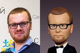 Кукла-шарж фотостудия 3DKLON 4